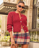 Early Chill Ribbed Knit Cardigan