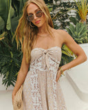 Carmella Strapless Smocked Jumpsuit