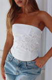 Martini Hour Strapless Bustier Cream
