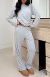 Slow Life Pyjama Pants Grey Marle