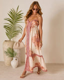 Terracotta Dream Babydoll Maxi Dress
