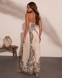 Palm Daydream Abstract Print Jumpsuit