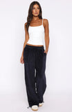 Soul Fire Velour Pants Navy