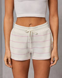 Gentle Ease Striped Drawstring Shorts