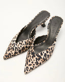 Wild Mood Leopard Pointed Toe Mule