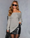 Adrienna Knit Off The Shoulder Sweater