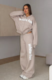 From The Archives Kenzie Wide Leg Sweatpants Moon