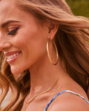 Minnah Twisted Gold Hoops