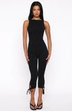 Problem Solved Capri Jumpsuit Black