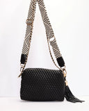 Heritage Mood Woven Vegan Leather Crossbody Bag