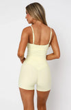 Keep Up High Waisted Shorts 4 Lemon