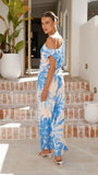 Elani Off Shoulder Top Junia Print