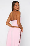 Star Of The Night Halter Top Pink