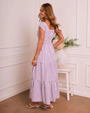 Willowy Meadow Gingham Maxi Dress
