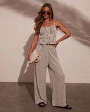 Mystic Wanderer Ruched Striped Top