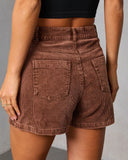 Coffee Meets Corduroy Mini Skort