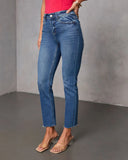 Ronnie Super Stretch High Rise Straight Leg Jeans