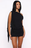 Sicilian Dreams Mini Dress Black
