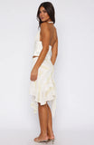 Crazy Romantic Midi Skirt Citrus Stripe