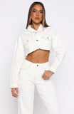 Love You Again Denim Jacket Off White