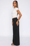 Elena Low Rise Wide Leg Jeans Black Acid