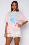 Got That Glow Oversized Tee Pink