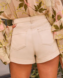 Amarai Contrast Seam Twill Shorts