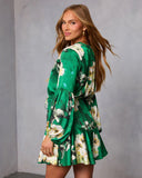 Antique Rose Drawstring Mini Dress
