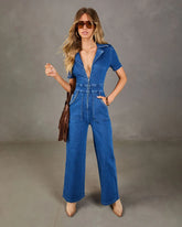 Honey Spur Denim Jumpsuit