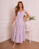 Willowy Meadow Gingham Maxi Dress