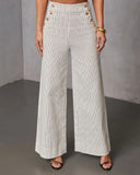 Light Touch Pinstripe Wide Leg Pants