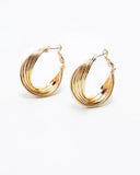 Goldie Twisted Hoop Earrings