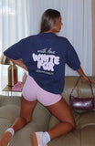 With Love Always Oversized Tee Navy