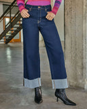 Alida Super Stretch High Rise Wide Leg Jeans