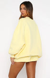 Test Drive Oversized Sweater Lemon
