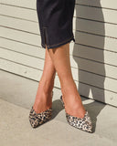 Wild Mood Leopard Pointed Toe Mule