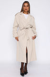 Working Overtime Trench Beige