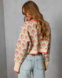 Zaylie Printed Knit Sweater