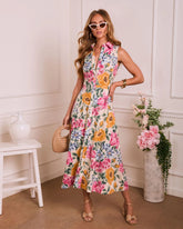 After Bloom Floral Maxi Shirt Dress