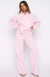 Chill Moves Wide Leg Sweatpants Pink