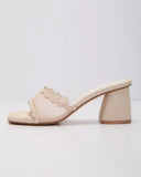 Celia Scallop Mesh Mules