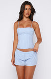 Born To Glow Bustier Blue Stripe