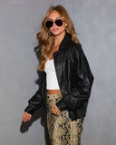 Dark Ember Vegan Leather Jacket