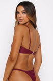 Kaya Bikini Top Sangria