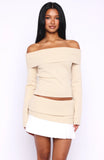 You Did It Again Mini Skirt Beige