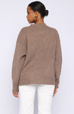 Apres Ski With Me Knit Sweater Taupe