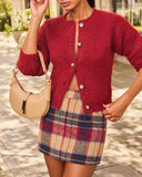 Brionie Plaid Mini Skirt