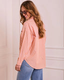 Isolyn Striped Button Down Top