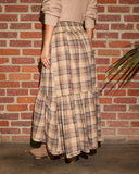 Willow Layers Plaid High Low Skirt