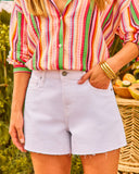 Starlyn Mid Rise Denim Shorts